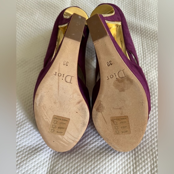 Christian Dior Suede Purple Sandals Size: EU 39 - Picture 7 of 10